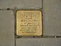 Pavé de mémoire au no&nbsp;23 de l'avenue Clays