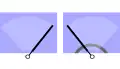 Essuie-glace indépendant (en dessous).