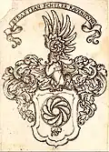 Armoiries de Sebastian Scheler (avant 1563-vers 1630), conseiller municipal à Ravensburg