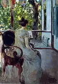 Style Empire, 1904, huile sur toile — Musée des Arts plastiques d'Omsk Mikhaïl Vroubel.