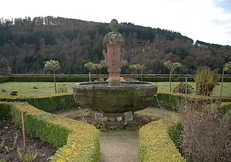 La fontaine du jardin