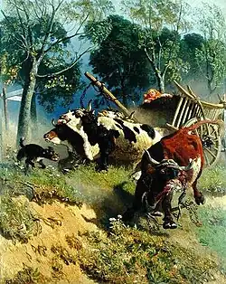 L'Équipe de bœufs déchaînée.
