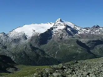Vue du sommet depuis le nord.