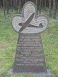Monument à Nida /Lituanie (Nidden/Isthme de Courlande, Prusse Orientale)