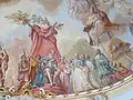 Groupe d'hommes sages avec Louis XIV.