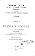 Principi della economia sociale, édition du 1846