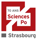 Logo des 70&nbsp;ans de l'IEP (2015).