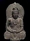Maitreya. env. IIe&nbsp;siècle. Loriyan Tangai, Gandhara. Musée indien, Calcutta
