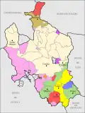 Le royaume de Cordoue selon le cadastre d'Ensenada (1750-54).