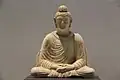 Bouddha. Période Kouchan, IIe&nbsp;– IIIe&nbsp;siècles&nbsp;av. J.-C., Gandhara.