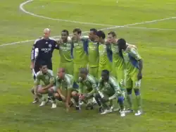 En 2010 contre Barcelone.