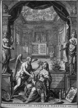 Frontispice du Thesaurus de Seba (1710).
