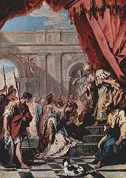 Esther devant AssuréusSebastiano Ricci, 1730-1734National Gallery, Londres