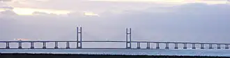 Le pont dans sa position levée.