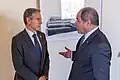Le secrétaire américain Blinken et le ministre algérien des Affaires étrangères Boukadoum.