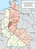 Secteur de responsabilité militaire belge dans le dispositif OTAN en R.F.A. durant la guerre froide.