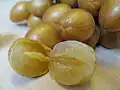Fruit ouvert, débarrassé de ses graines.