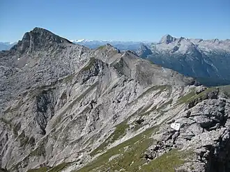 Vue du Seehorn (à gauche).