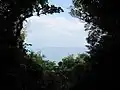Vue vers la petite île Kudaka.