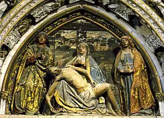 La Déposition, par Sebastián de Almonacid, XVe&nbsp;siècle, cathédrale de Ségovie