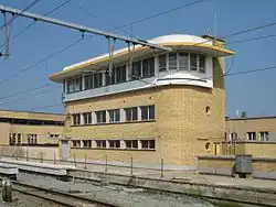 Cabine de signalisation de la gare de 1939.