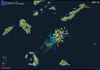 Image illustrative de l’article Essaim de séismes de Santorin