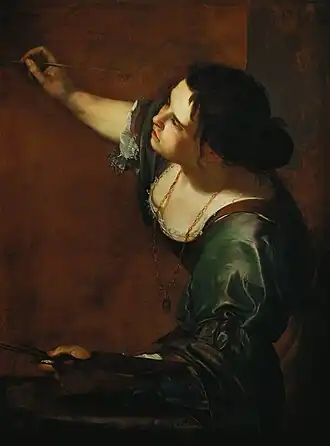 Autoportrait en allégorie de la peinture Artemisia Gentileschi (1638)