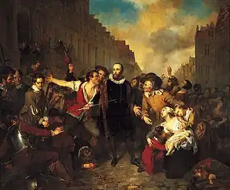Gustave Wappers, Le Sacrifice du maire Pieter van der Werff, 1829