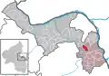 Localisation de Selzen dans la Verbandsgemeide et dans l'arrondissement