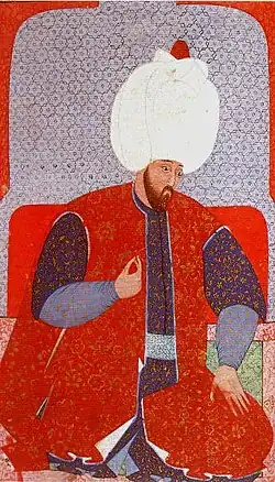 Soliman alors jeune homme, par Nakkas Osman, vers 1579.