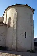 Le chevet de l'église à l'est (mars&nbsp;2012)