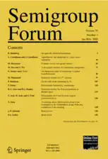 Image illustrative de l’article Semigroup Forum