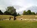 Partie orientale des arènes.