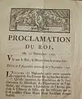 Le Roi défend les rassemblements. (1)