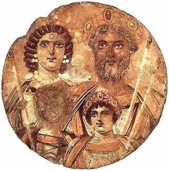 Septime Sévère et sa famille, Tondo severiano.
