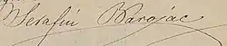 signature de Serafín Baroja