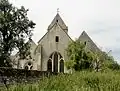 Chevet, vue depuis l'est.