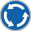 panneau rond-point