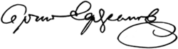 signature de Sergueï Yefremov