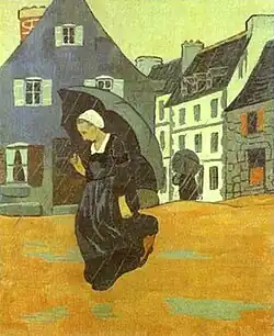 L'Averse (1893), huile sur toile (73,5 × 60 cm), Paris, musée d'Orsay.