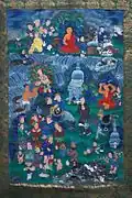 Scène de la vie du Bouddha