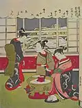 Hiver à Yoshiwara.