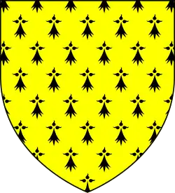 (Herald.Angl.)D'herminois plain (or + sable).