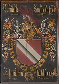 Blason de Thiébaut&nbsp;IX de Neufchâtel