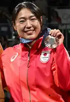 Shihomi Fukushima aux Jeux olympiques de 2024.