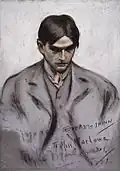 Autoportrait au fusain, 1901