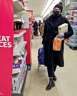 Shopping à Londres en mars 2020.