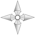 Représentation d’un autre type de shuriken géant