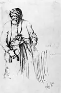 Dessin de Cyprian Kamil Norwid, 1848 (Pologne)