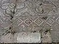 Mosaïque dans les thermes.